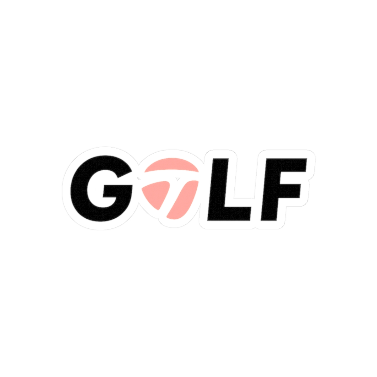 Angry Face TaylorMade Burned Golf Sticker | Funny Vinyl Decal - alternate angle 3, merchandise