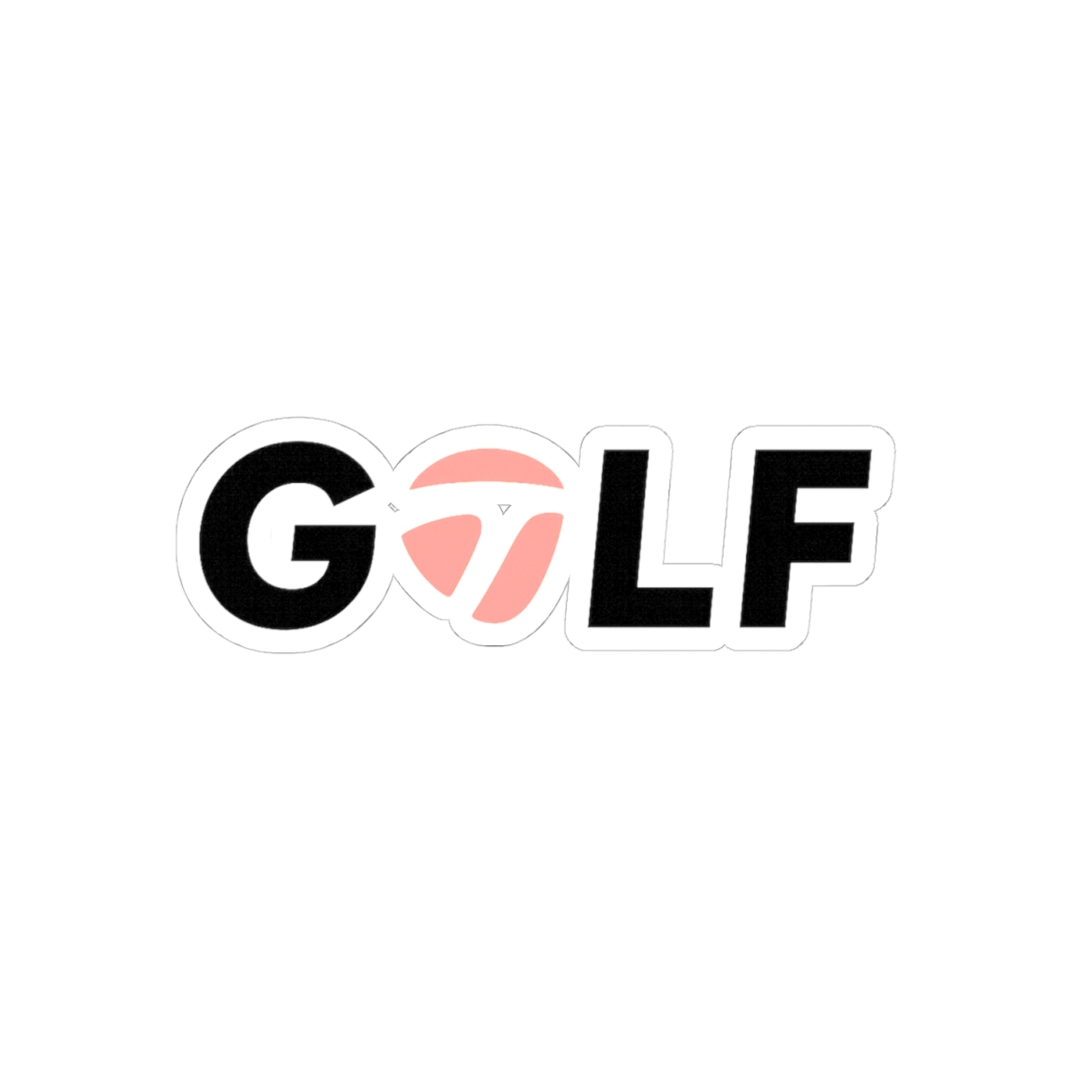 Angry Face TaylorMade Burned Golf Sticker | Funny Vinyl Decal - alternate angle 2, merchandise